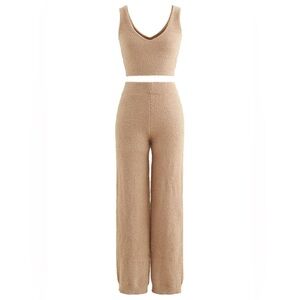 Cozy Tan Women's Pajama Set